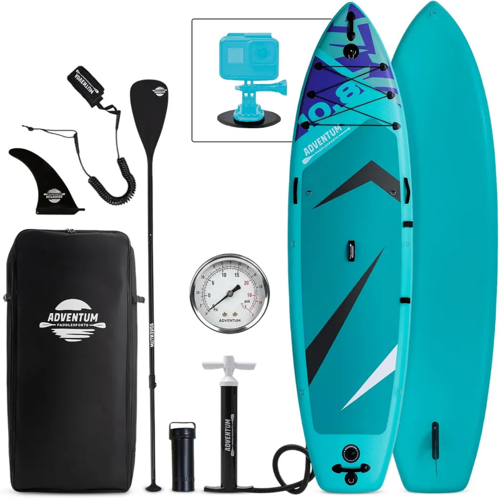 SUP Gonfiabile Multifunzione 329-384 cm, Stabile e Versatile, Supporto Fotocamera