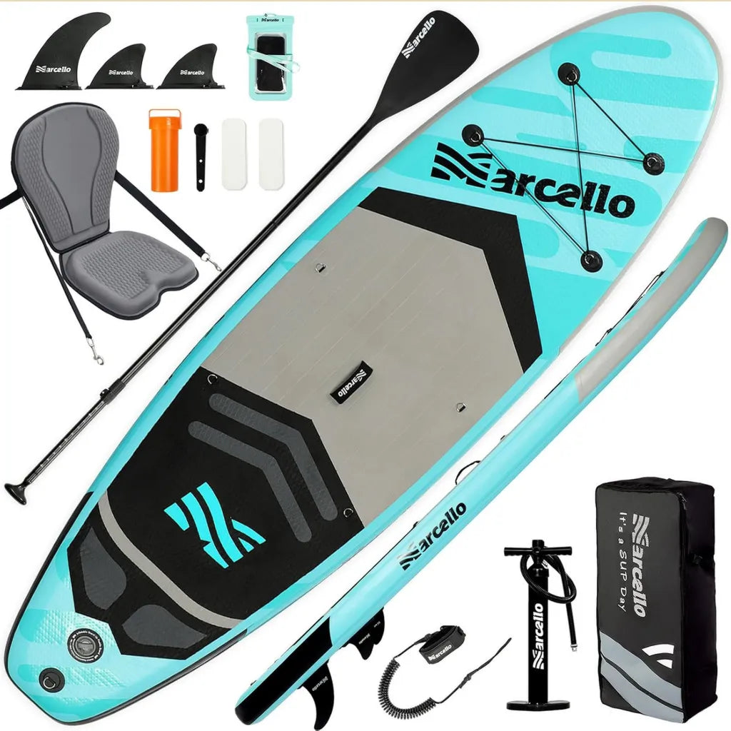 SUP gonfiabile ultraleggero 2,7 m x 83 cm x 15,2 cm con accessori completi