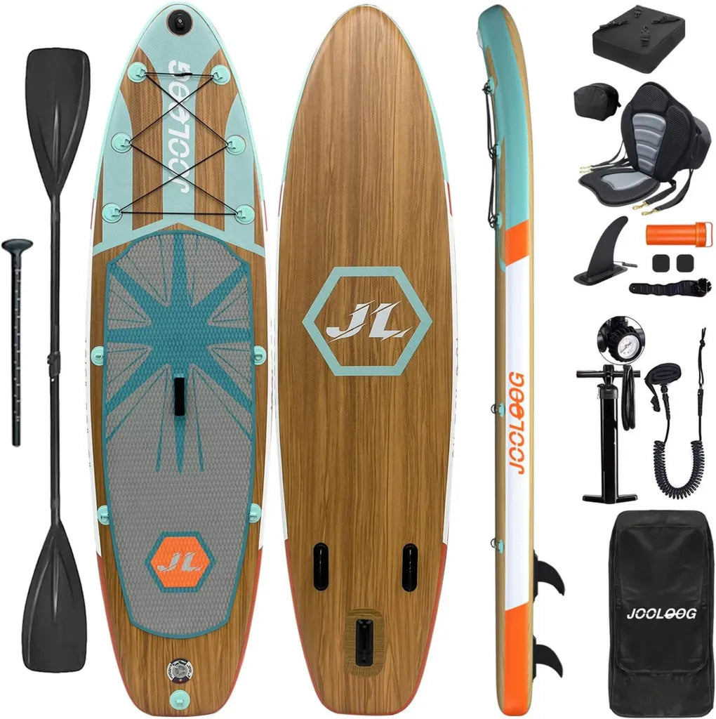 Tavola SUP Gonfiabile con Sedile, 310x80x15cm, Portata 250kg, Accessori per Adulti e Ragazzi, Blu