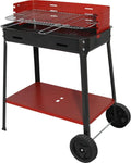 Barbecue Portatile con Ruote 50x35x80 cm