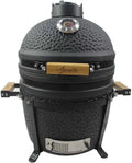 Barbecue Kamado Professionale in Ceramica Nera di Pentole Agnelli