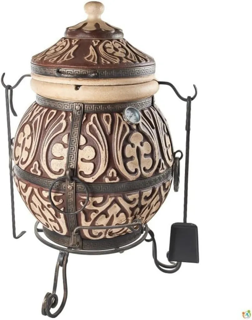 Forno Tandoor in Argilla per Barbecue e Cottura Tradizionale