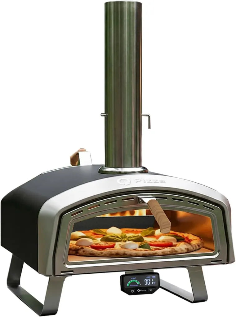 Forno portatile a pellet per pizza 40,6 cm da esterno con pietra refrattaria