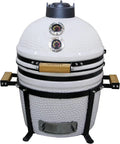 Griglia Kamado in Ceramica Bianca con Affumicatore - Edizione Limitata
