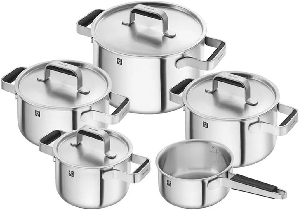 Set di Pentole Zwilling Pure 5 Pezzi in Acciaio Inox 18/10 Argento