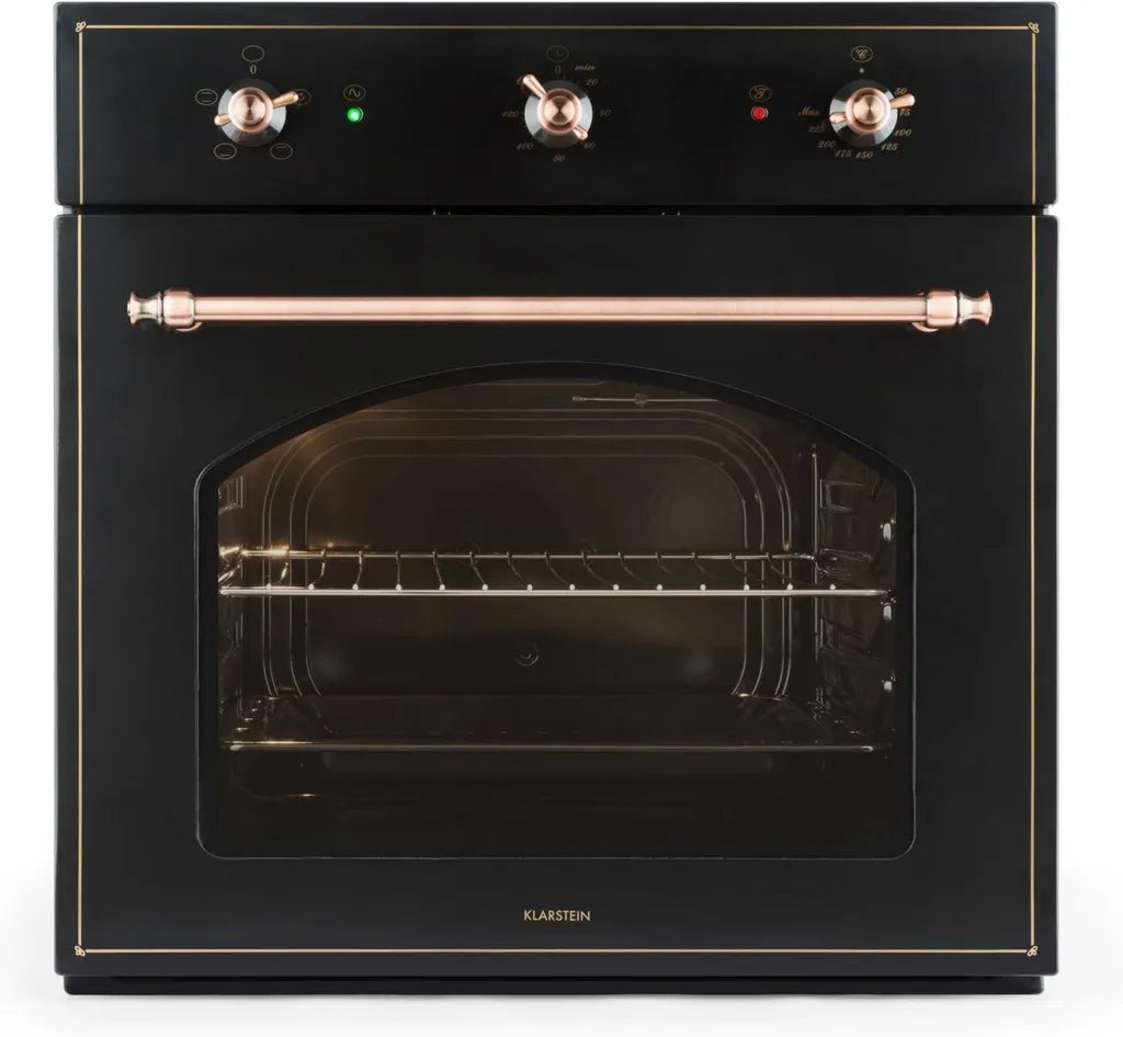 Forno a Incasso Klarstein Vilhelmine, Classe A, Timer 120 Min, Temperatura 50-250°C, 4 Livelli, 3 Funzioni, Nero