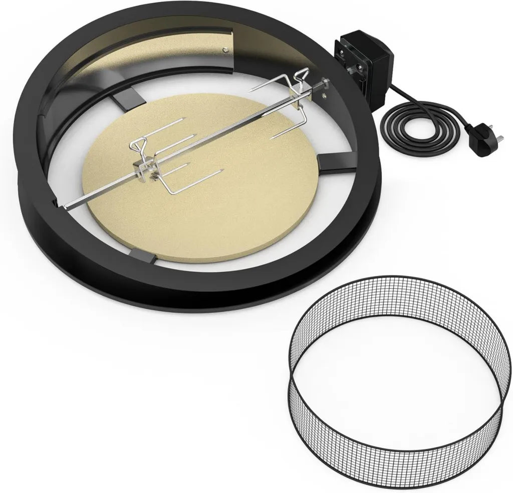 Kit completo per pizza barbecue compatibile con Weber 57 cm, include griglia e anello