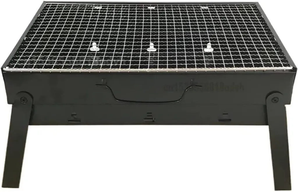 Barbecue a Carbone Portatile in Acciaio Inox, Griglia Pieghevole Facile da Pulire per Esterni