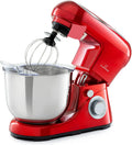 Klarstein Bella Pico 2G - Robot da Cucina 1200W, 6 Velocità, Ciotola Acciaio 5L, Rosso