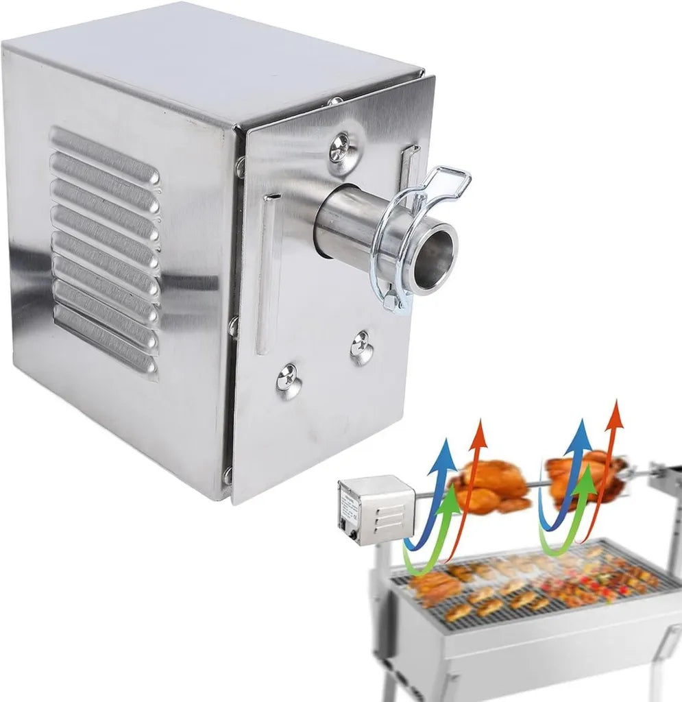 Motore Universale Girarrosto 45W con Interruttore Impermeabile, Supporto 250 kg, 2-3 Giri/min