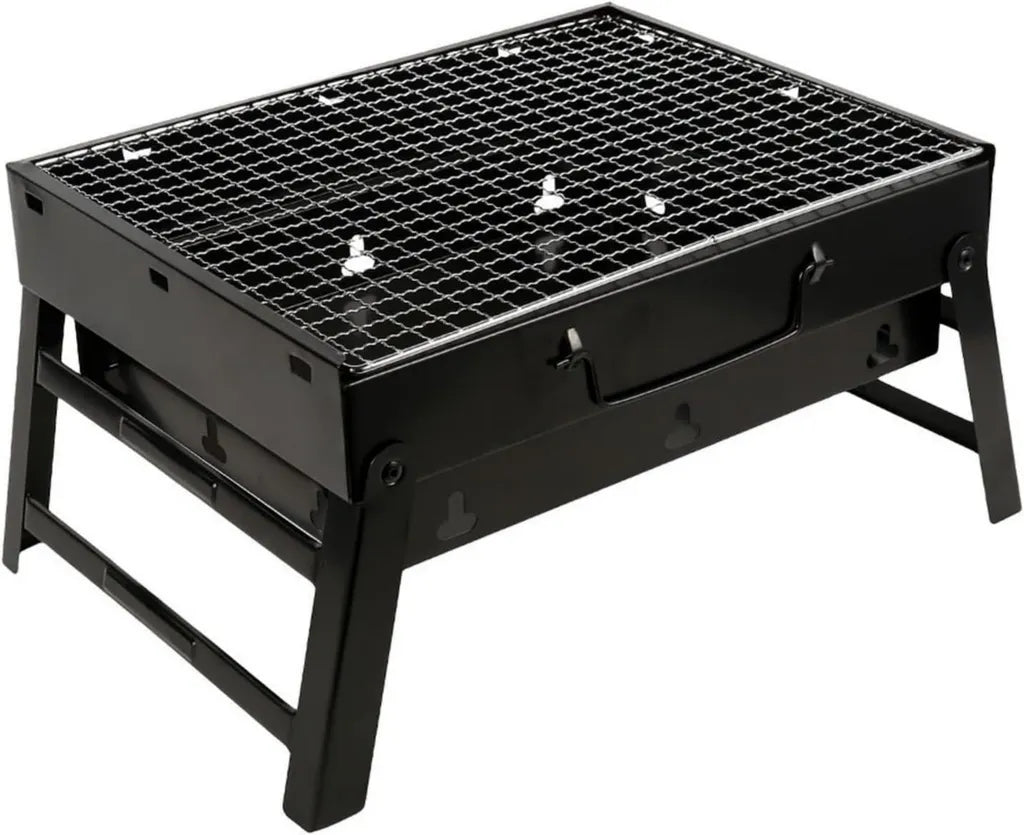 Griglia Barbecue Portatile a Carbone, Compatta e Pieghevole per Esterni