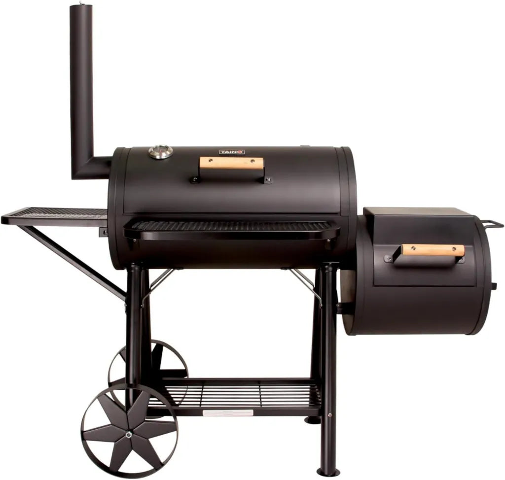 Forno a Legna Professionale XXL 90-130kg con Accessori Barbecue e Camino in Acciaio