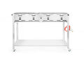 HENDI Barbecue a Gas Grill-Master Quattro, Acciaio Inox, 22kW, Accensione Elettronica