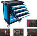 Set di utensili – con cassetti, uso professionale, 7 cassetti, per officina e fai da te