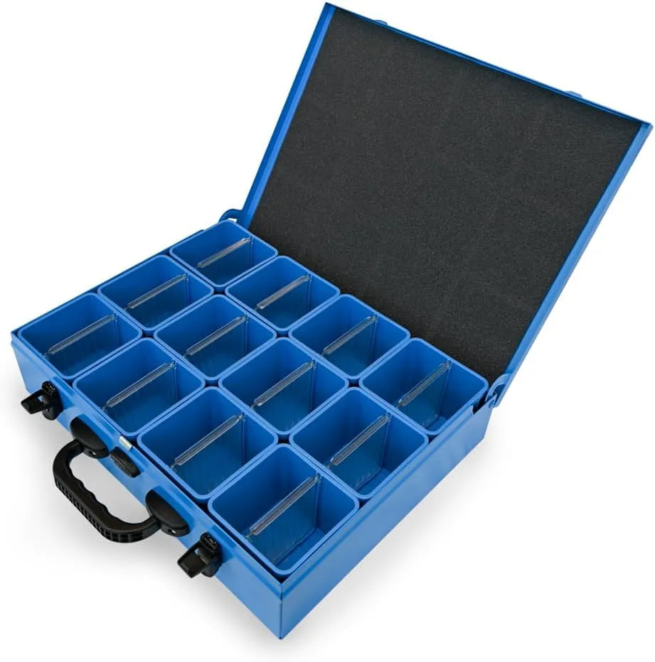 Syncro System Valigetta portaminuterie in metallo furgone officina mobile – struttura mobile, modulare, 44 × 34 × 10 cm, per officina e fai da te