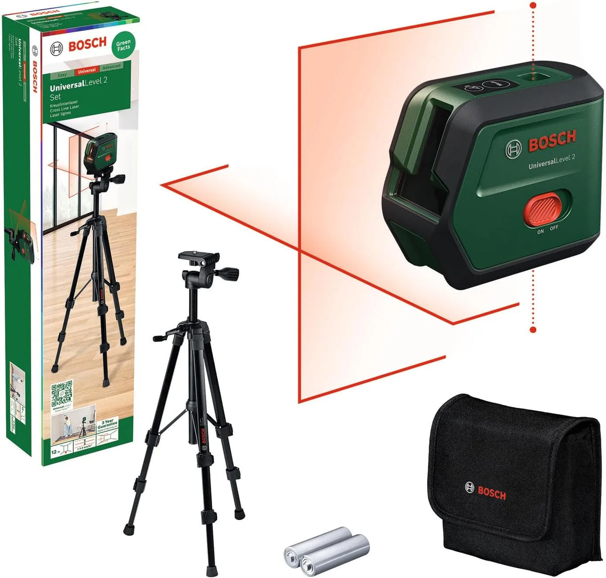 Bosch Livella laser e laser a linee incrociate