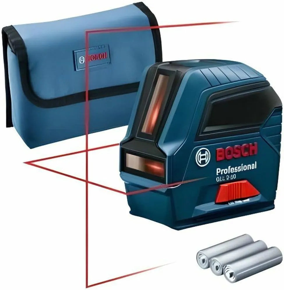 Bosch Livella laser e laser a linee incrociate – GLL, uso professionale, 10 m, rosso