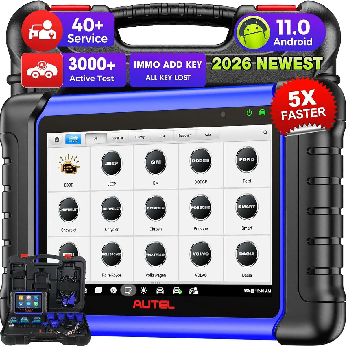 Autel Diagnosi Auto MaxiIM IM508S con Programmatore Chiavi XP200, per la manutenzione dell'auto