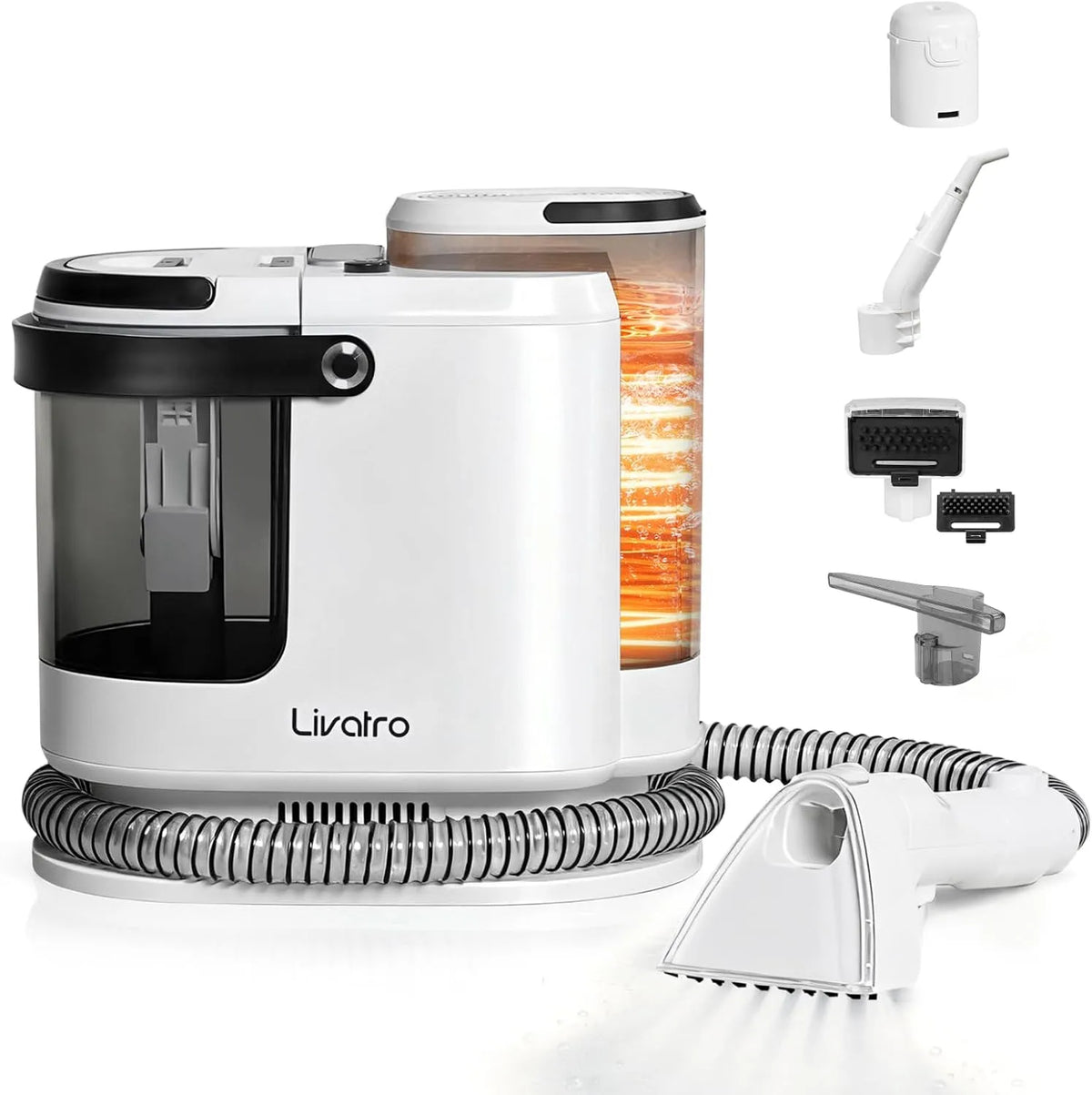 Pulitore a vapore – struttura mobile, 1,6 L, 1700W, per la manutenzione dell'auto
