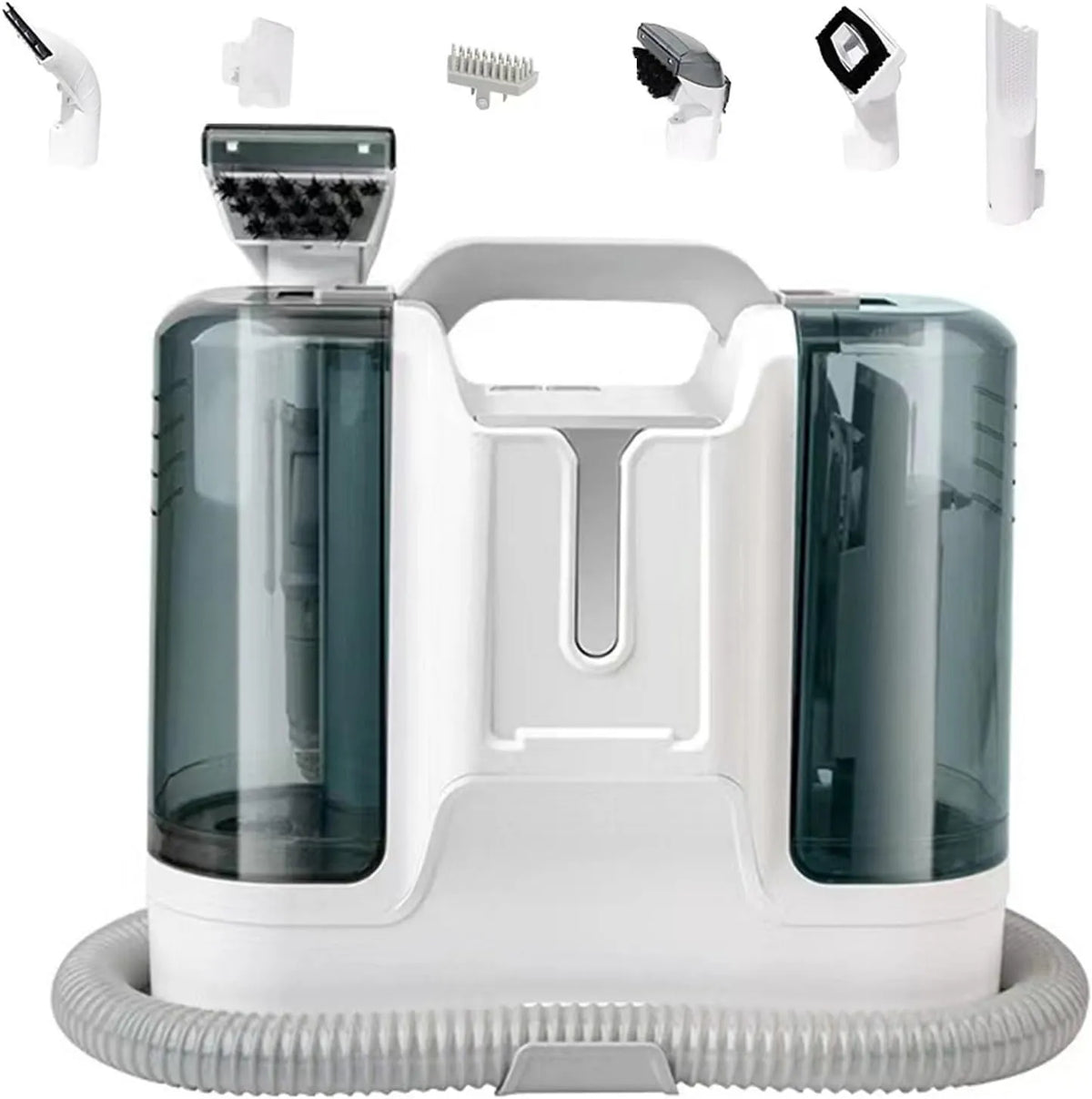 Lavamoquette e aspirapolvere lavatappeti – formato compatto, design portatile, 450 W, per tappeti e tessuti d'arredo