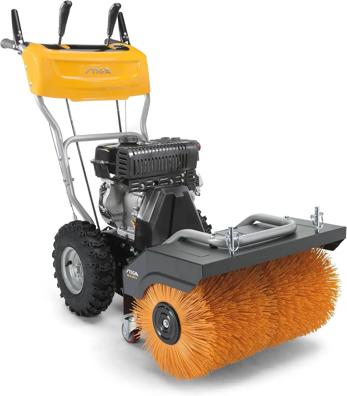 STIGA SWS 600 SWS 600 G Spazzatrice a Benzina – struttura mobile, in nylon, regolabile, 60 cm