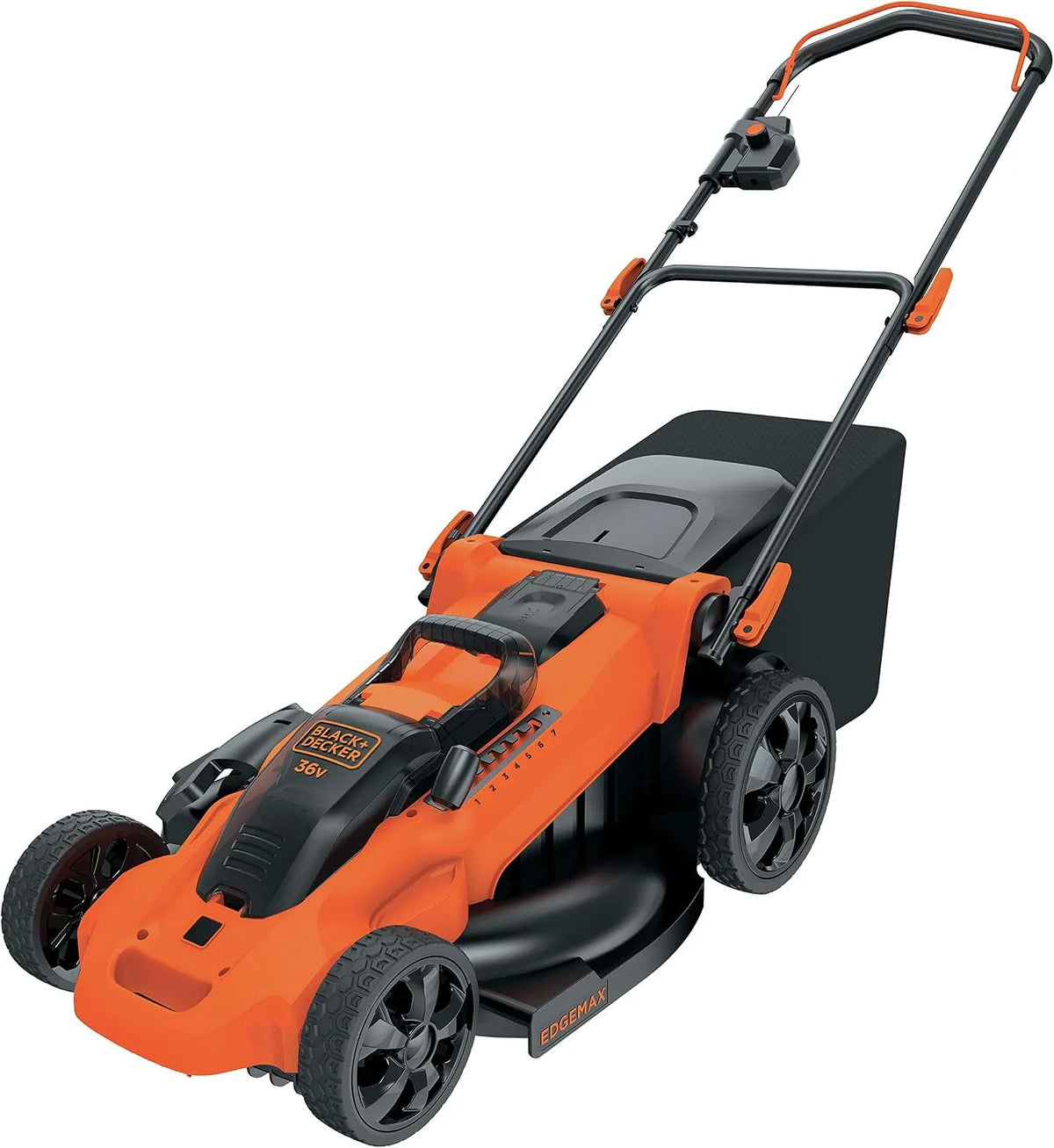 BLACK+DECKER RASAERBA DA 50 Tosaerba: a batteria, 48 CM, 101,6 mm, 36 V, 2.0 AH, per la manutenzione dell'auto, nero