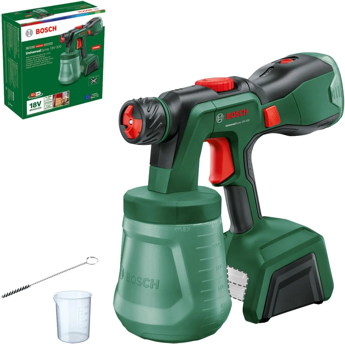 Bosch Pistola a spruzzo, spruzzatore per vernice: a batteria, 2m, 18V, 1200 ml, 18 V