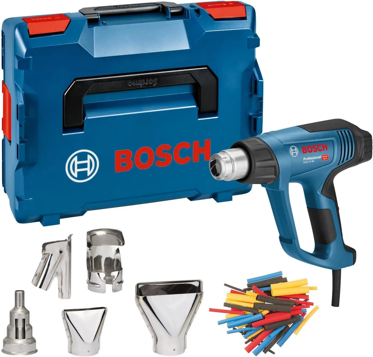 Bosch GHG 23 Professional Termosoffiatore GHG 23-66 fino a 650 °C: uso professionale, 4 programmi