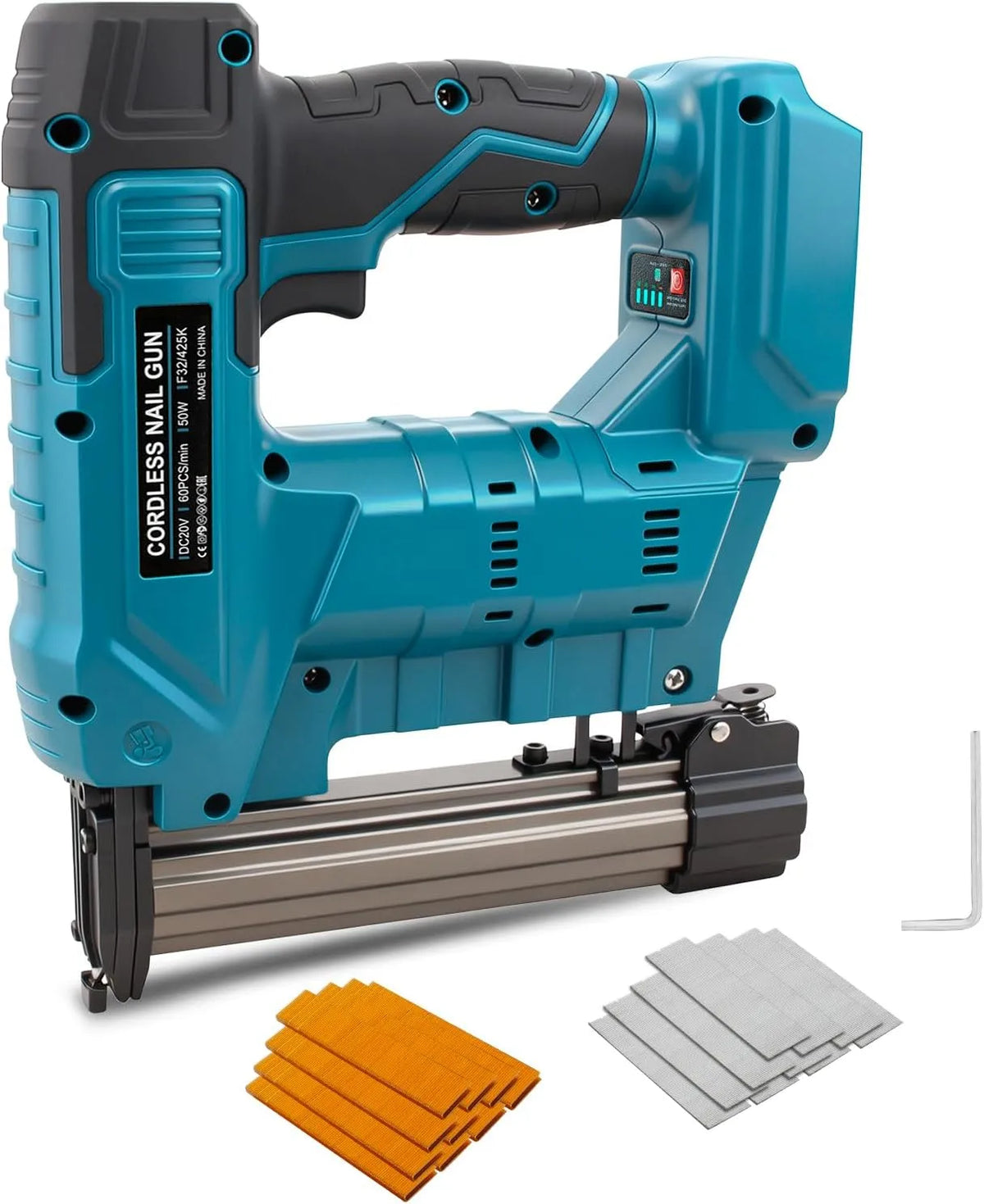 Makita Chiodatrice e graffatrice elettrica, in legno, 2 in 1, 18 V, per officina e fai da te