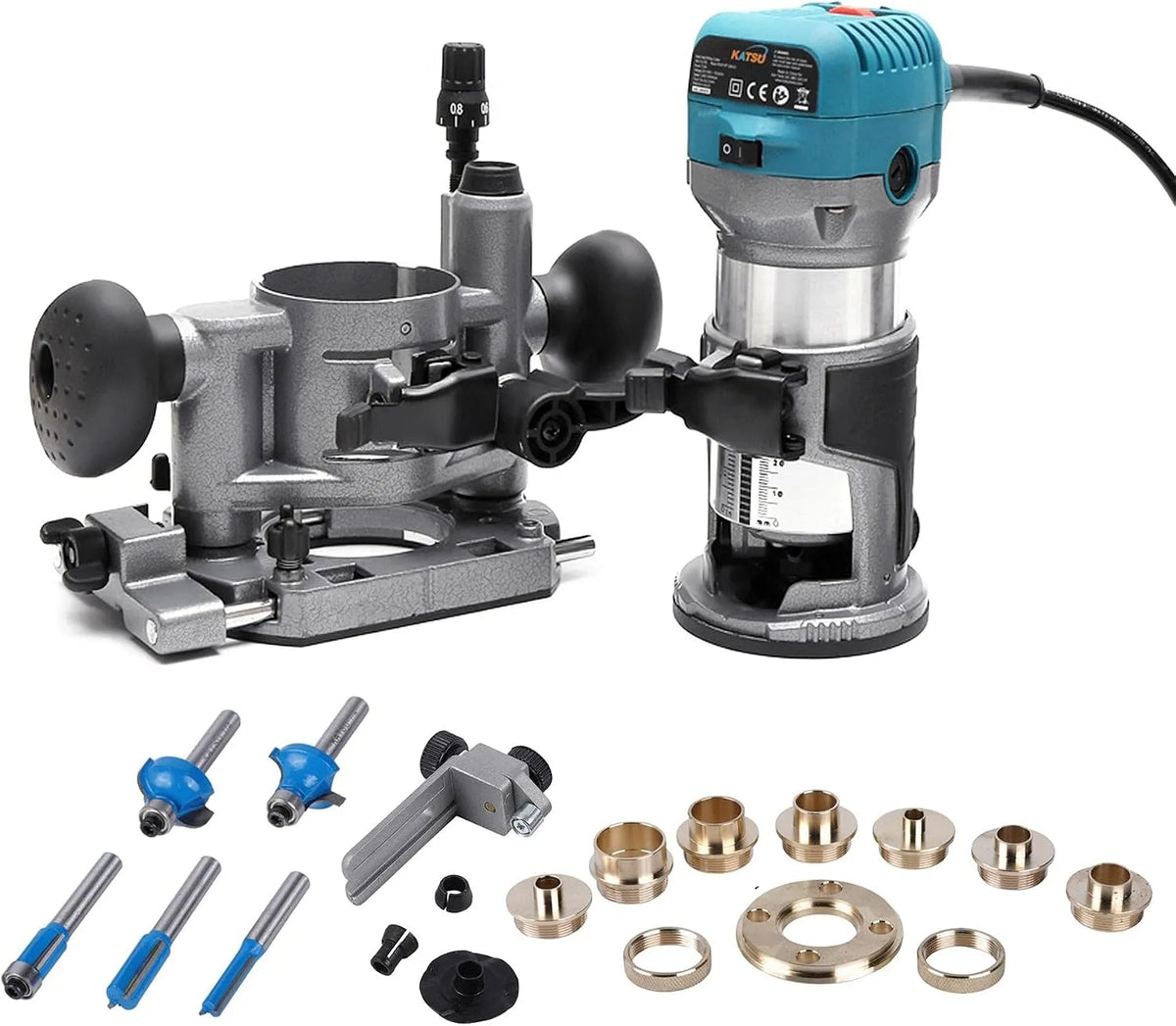Rifilatore Fresatrice Verticale per Legno Elettrica 220V 710W Laminatore Router, in legno, per la lavorazione del legno, verde