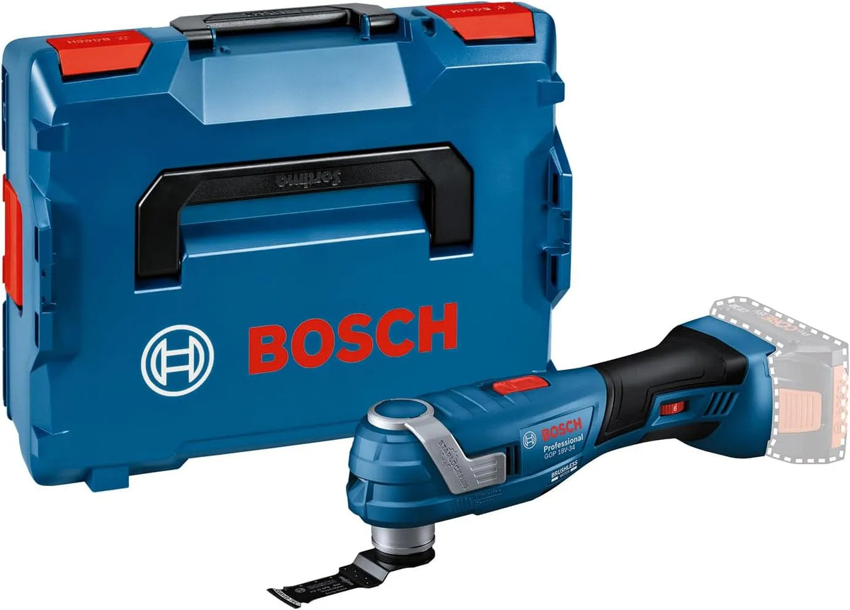 Bosch Professional 18V System Utensile multifunzione a batteria GOP 18V-34 motore, motore brushless, uso professionale, 180 mm