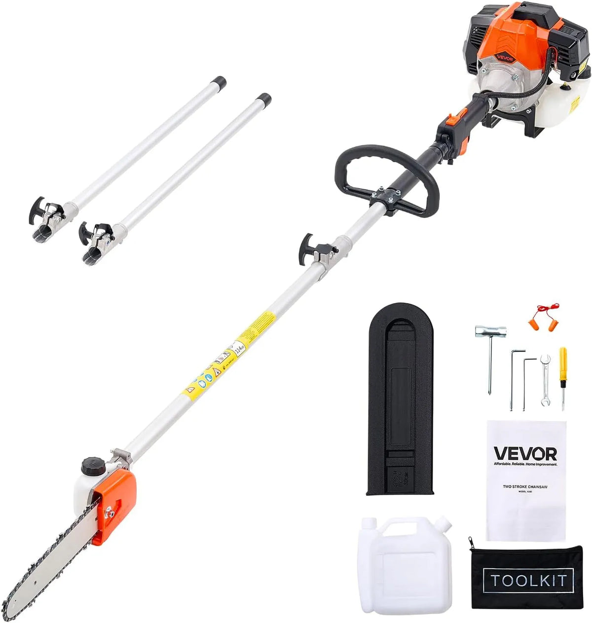 VEVOR Tagliasiepi – a batteria, 25,4 cm, 08 m, 58 m, 850 ml