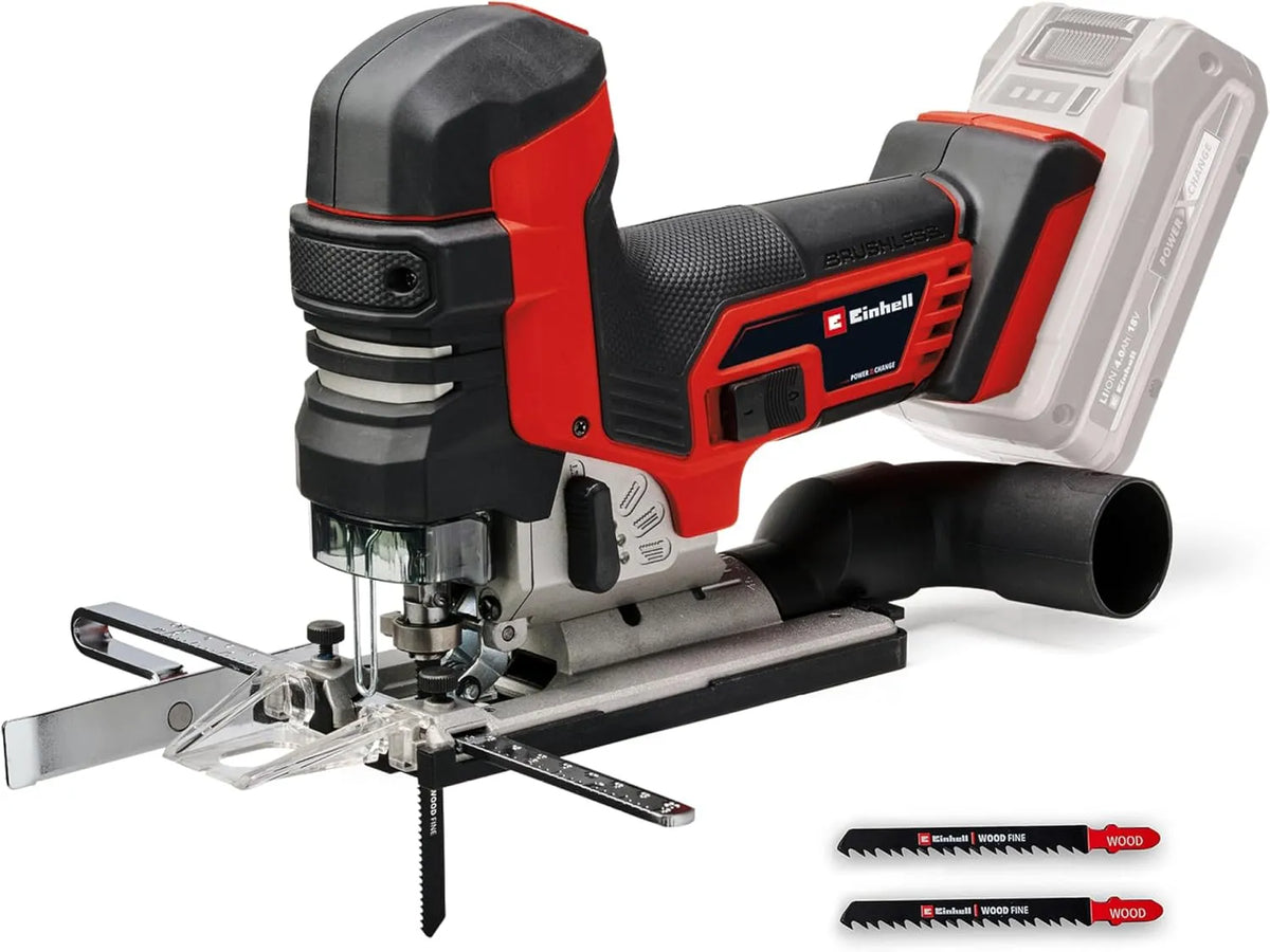 Einhell JST 18 Professional seghetto alternativo a batteria TP-JST 18/135 Li BL Power: motore brushless, in legno, uso professionale, 135 mm, 26 mm