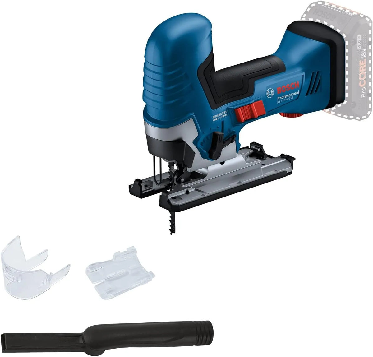 Bosch Professional 18V System Seghetto alternativo a batteria GST 18V-125 S – uso professionale