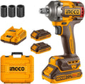 INGCO 20 V Chiave a impatto senza fili 400 NM, motore brushless, 21mm, 2,0 Ah