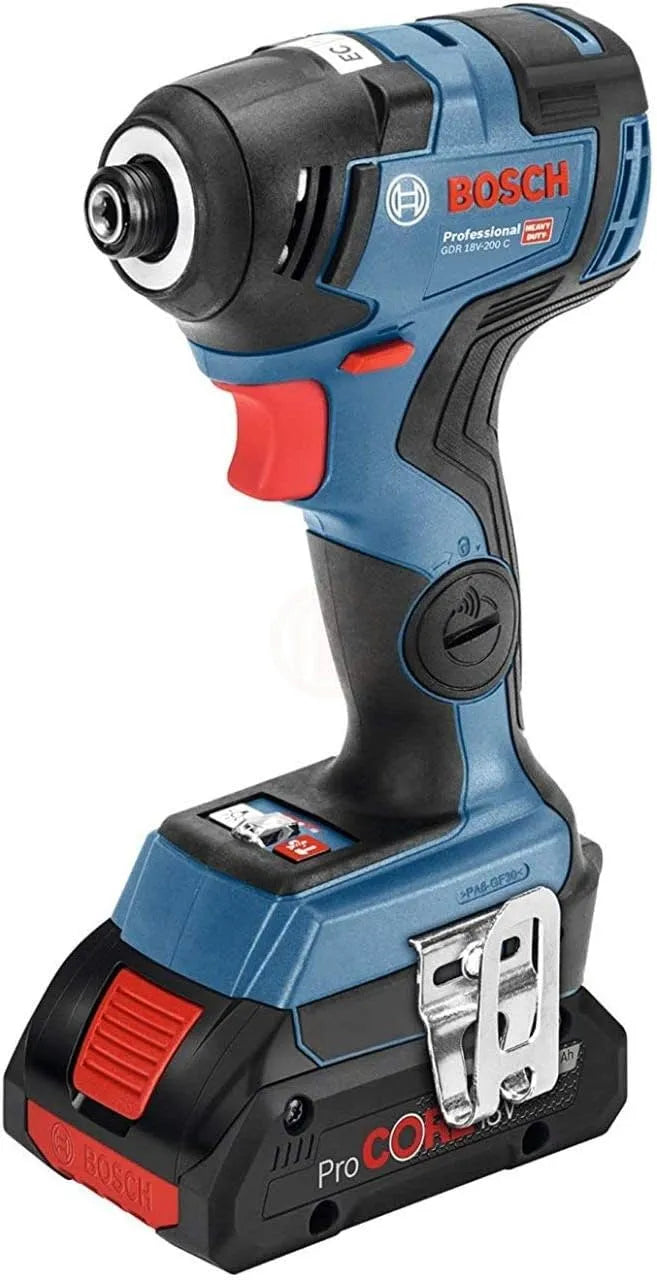 Bosch BOXX 136 Professional 06019G4106 Avvitatore a Massa Battente GDR 18V-200 C, uso professionale, 200 NM, 18 V, blu