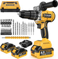 Trapano a percussione – a batteria, motore brushless, uso domestico, 13mm, 21V, 120Nm, 4Ah