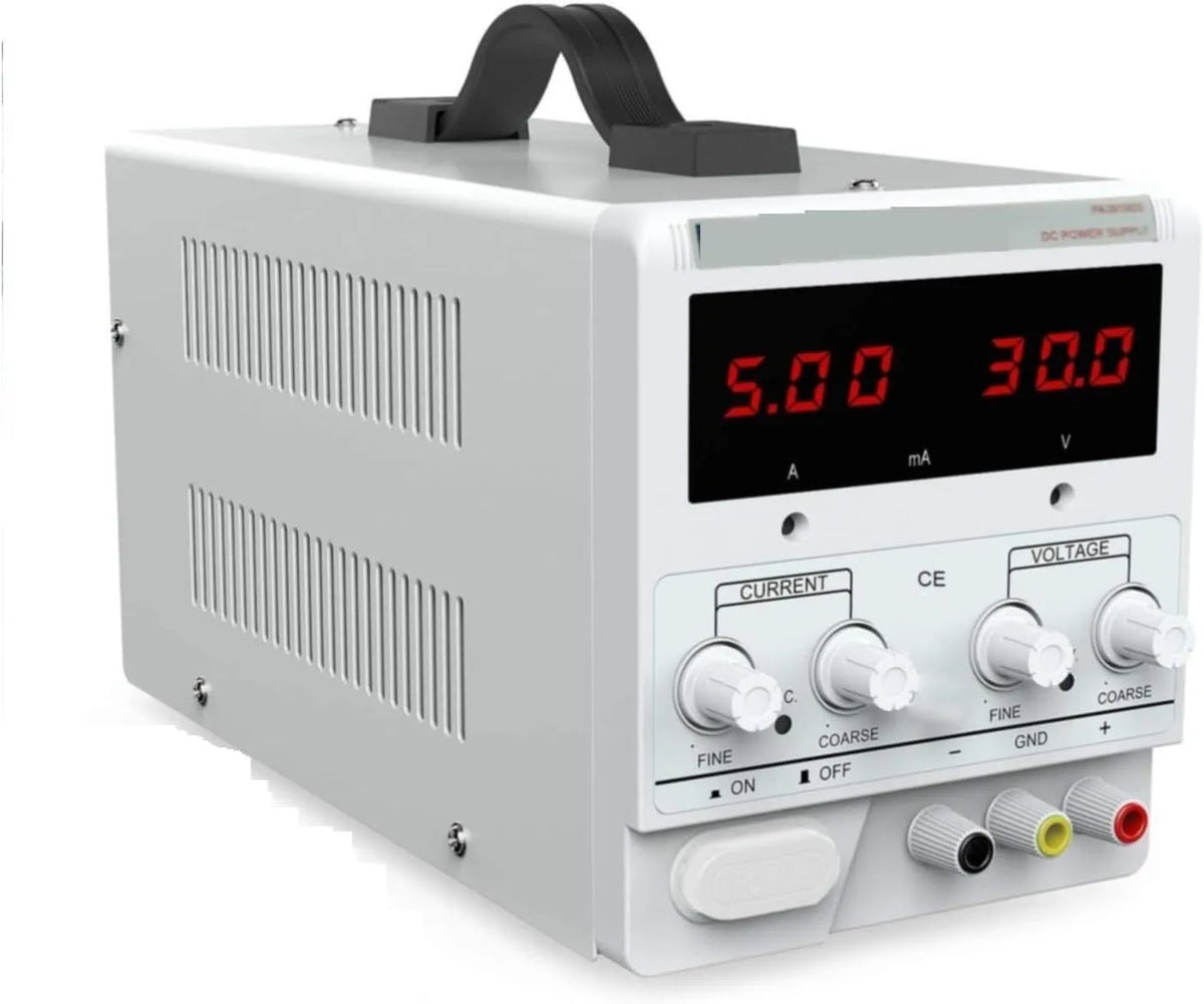 Alimentatore CC stabilizzato e alimentatore switching, 30 V, con display digitale, 10 A, per test elettronici e riparazione