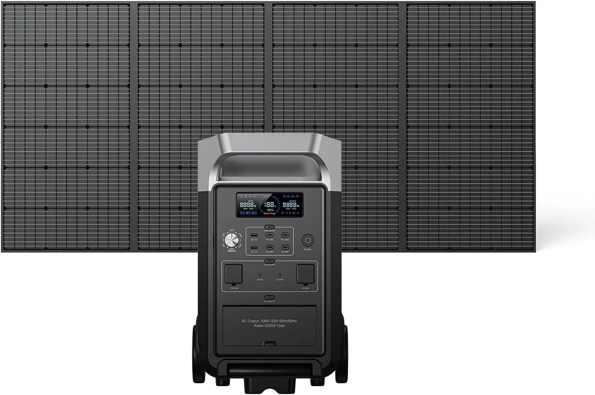 FOSSiBOT F3600 Power station portatile e generatore solare, 3840Wh, alimentazione solare, 11,52kWh, 420W, 3600W