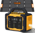 Power station portatile e generatore solare, alimentazione solare, 294 Wh, 300 W, 100 W, 110 V, pieghevole