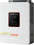 VEVOR Regolatore di carica solare e regolatore MPPT, 3000 W, 24 V, 230 V, 80 A, con batteria, alimentazione solare