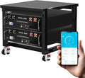 LiFePO4 Batteria al litio LiFePO4 e batteria solare a ciclo profondo, 100 Ah, 10,24 kWh, 48 V, alimentazione solare, con BMS, con Bluetooth