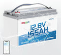 LiFePO4 Batteria al litio LiFePO4 e batteria solare a ciclo profondo, 165Ah, alimentazione solare, con BMS, con Bluetooth, 2112Wh, 12V