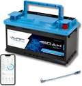 Batteria al litio LiFePO4 e batteria solare a ciclo profondo, con BMS, 150 Ah, 12 V, con Bluetooth, per campeggio e camper