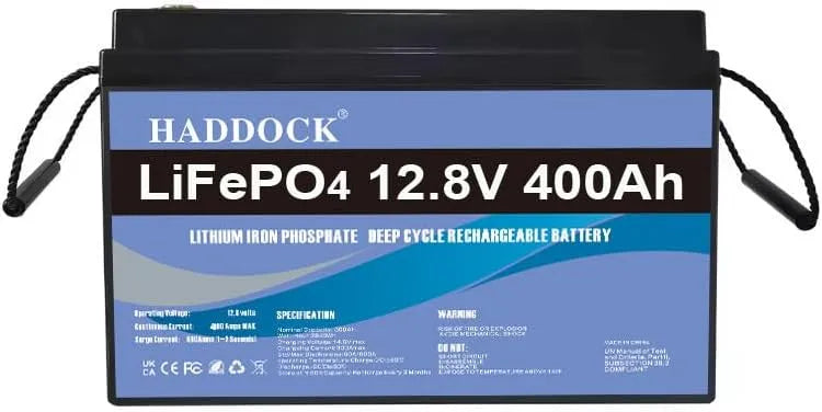 Lifepo4 Batteria al litio LiFePO4 e batteria solare a ciclo profondo, 400AH, 12V