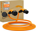 Cavo di ricarica Tipo 2 per auto elettrica e cavo EV Mode 3, 7,4 kW, 32 A, 5 m