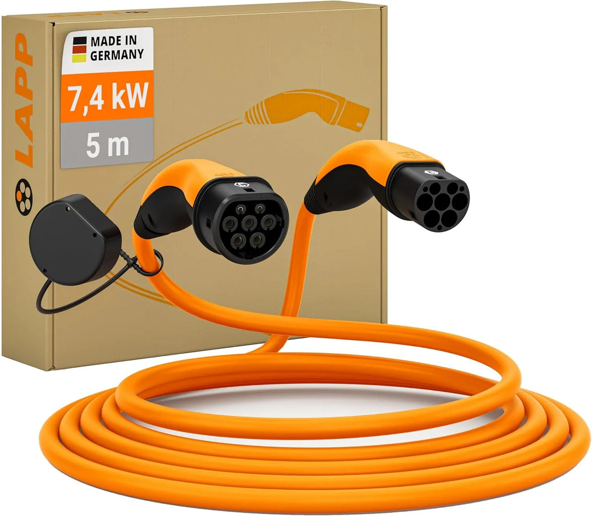 Cavo di ricarica Tipo 2 per auto elettrica e cavo EV Mode 3, 7,4 kW, 32 A, 5 m
