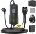 Cavo di ricarica Tipo 2 per auto elettrica e cavo EV Mode 3, 3,7 kW, 16 A, 7 m, IP65, con display digitale, presa Schuko