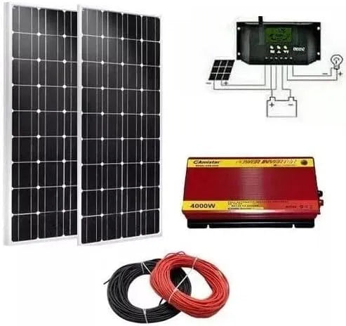 ALESHOP82 Pannello solare e modulo fotovoltaico, 3000W, 100W, 4MM