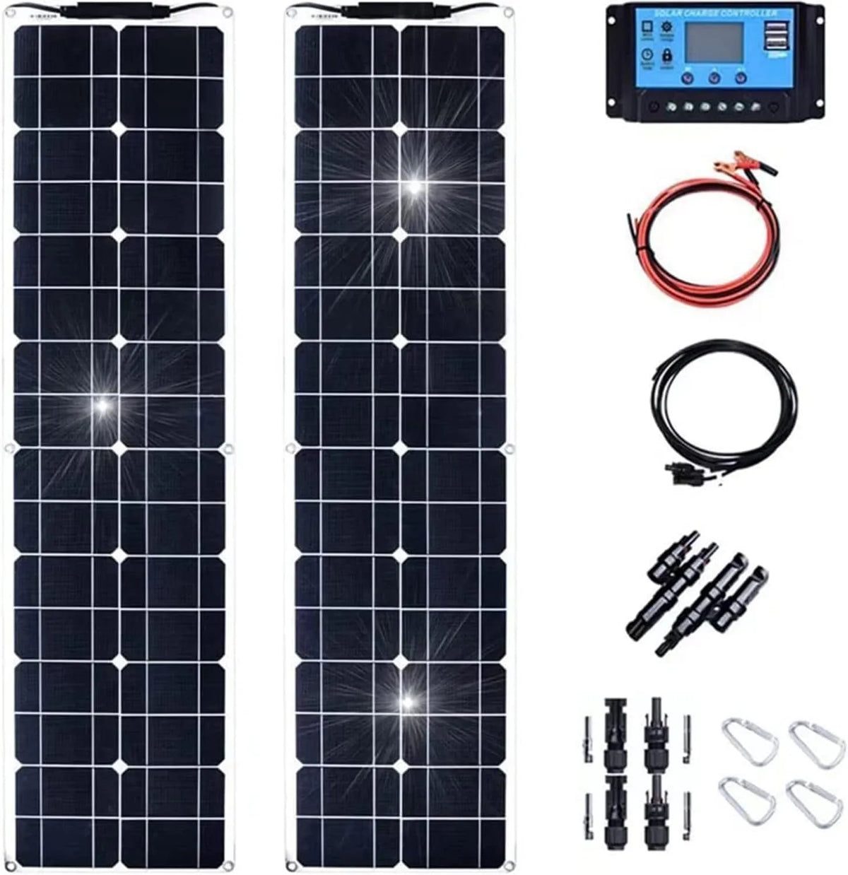 Pannello solare e modulo fotovoltaico, 400W, monocristallino, 800W, 24V, 12V, per campeggio e camper